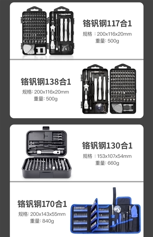 家里备一盒嘎嘎好用！友福工具32合一螺丝刀套装6.6元到手